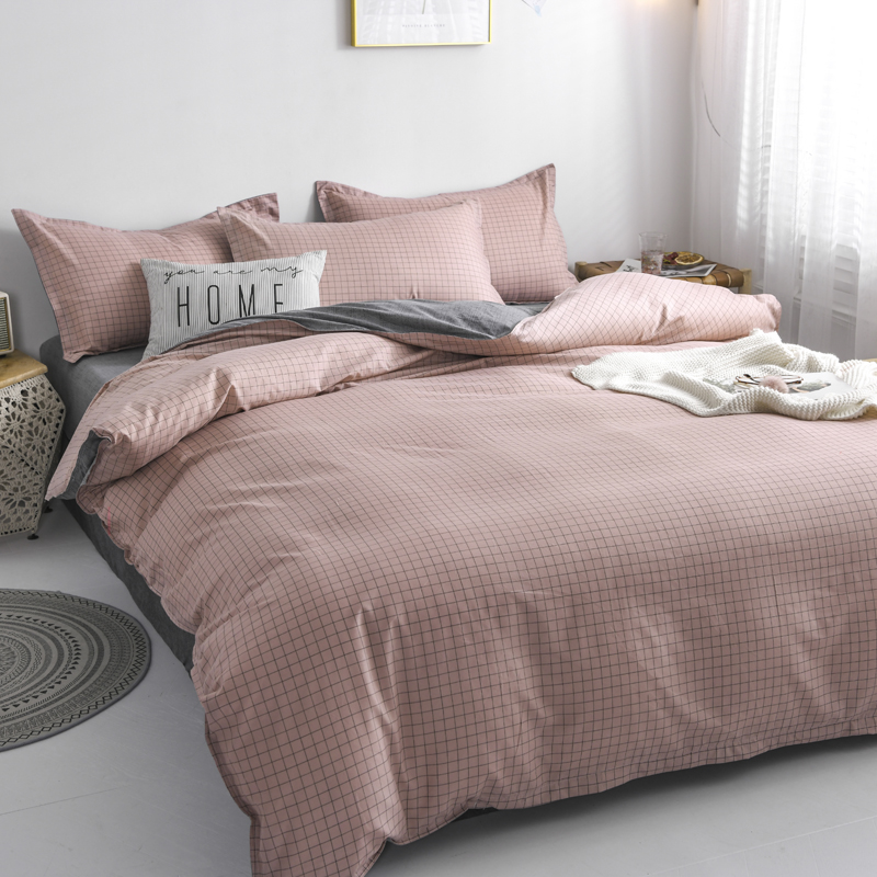 Hot Sale Comforter Set Bedding Lattice Design Bedding Set Comforter Classical Bed Sheet Bedding Set