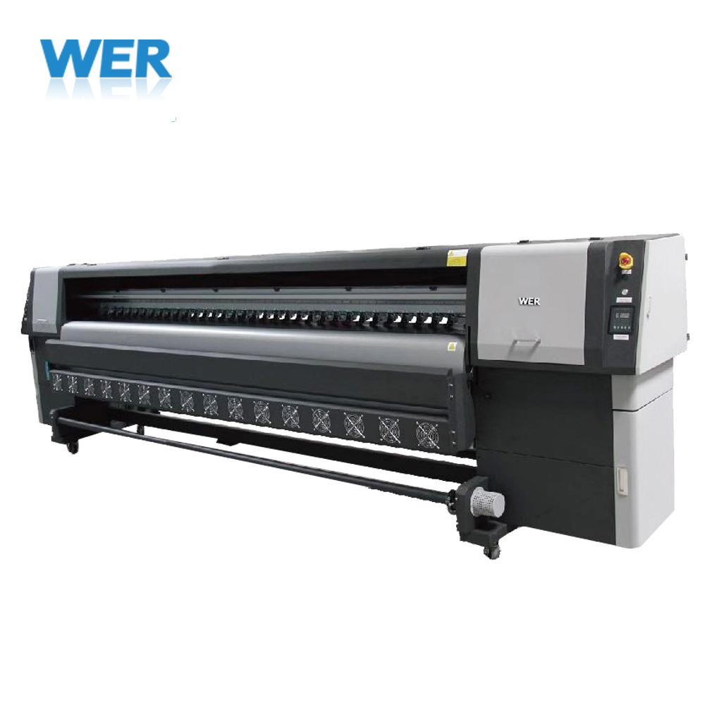 Top selling 3.2 m WER K3204 large format billboard pvc banner printing machine  flex solvent printer
