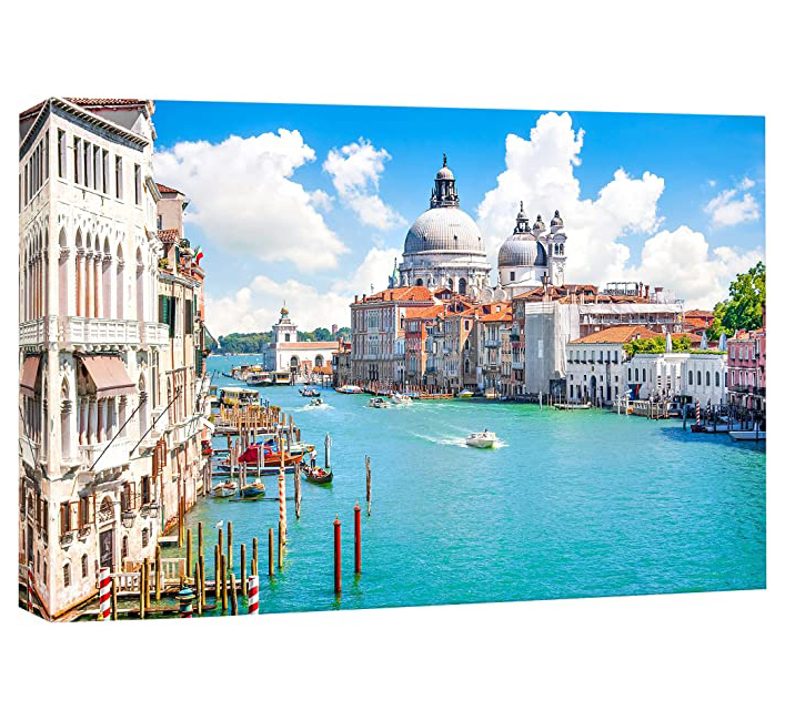 Beautiful Scenery Grand Canal Venice Italy Landscape Canvas prints Frame Wall Art