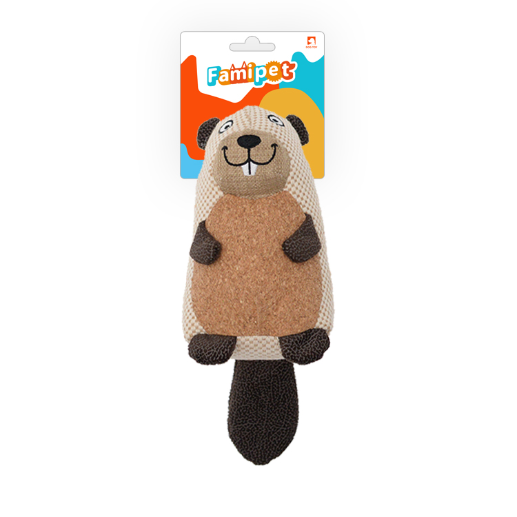 Cute Funny Play Animal Interactive Plush Dog Chew Pet Toy