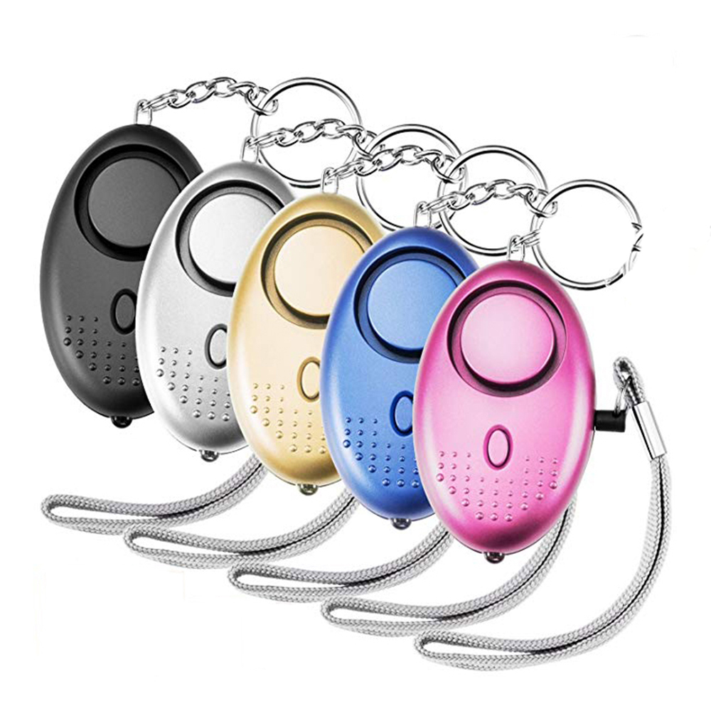130DB Alarms Keychains LED Portable Emergency SOS Security Self Defense Sets Alarm Keychain Personal Alarm for Women
