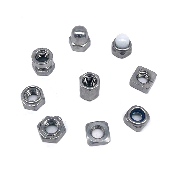 ASTM A563 / 194 DIN934 / 6923 Ss304 / 316 Stainless Steel Hexagon Flange Nuts Cap Weld Square Thread Nut