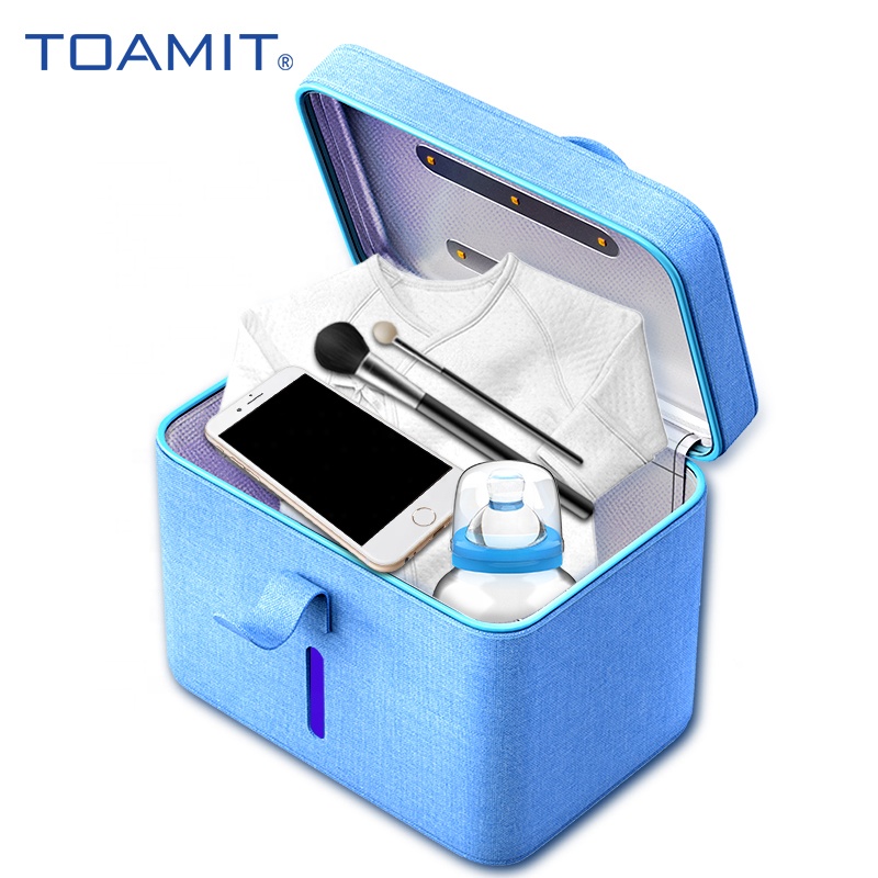 Factory Price Foldable Uvc Led Light Sterilizer Uv Case Sterilization Diaper Bags Ozone Disinfect Mobile Phone Disinfection Bag