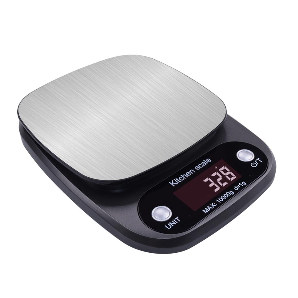 Fashion design stainless steel 10kg/1g digital kitchen scale