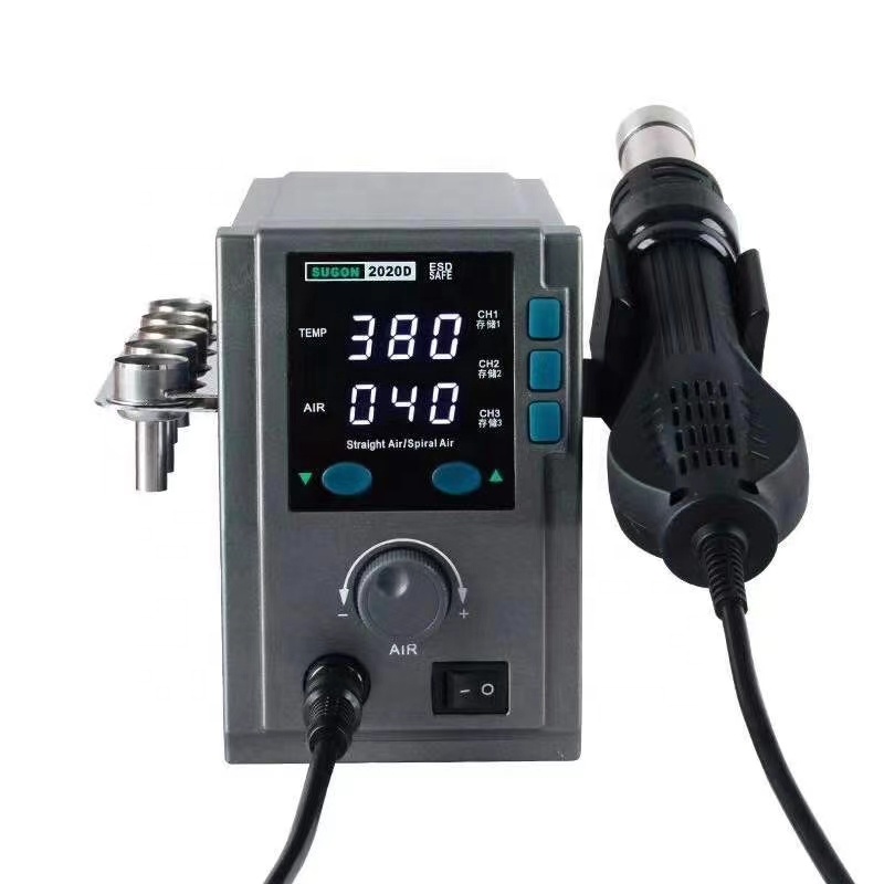 Mobile Phone SUGON 2020D 220V/110V Power Adjustable Air Welding Hot Air Gun Soldering