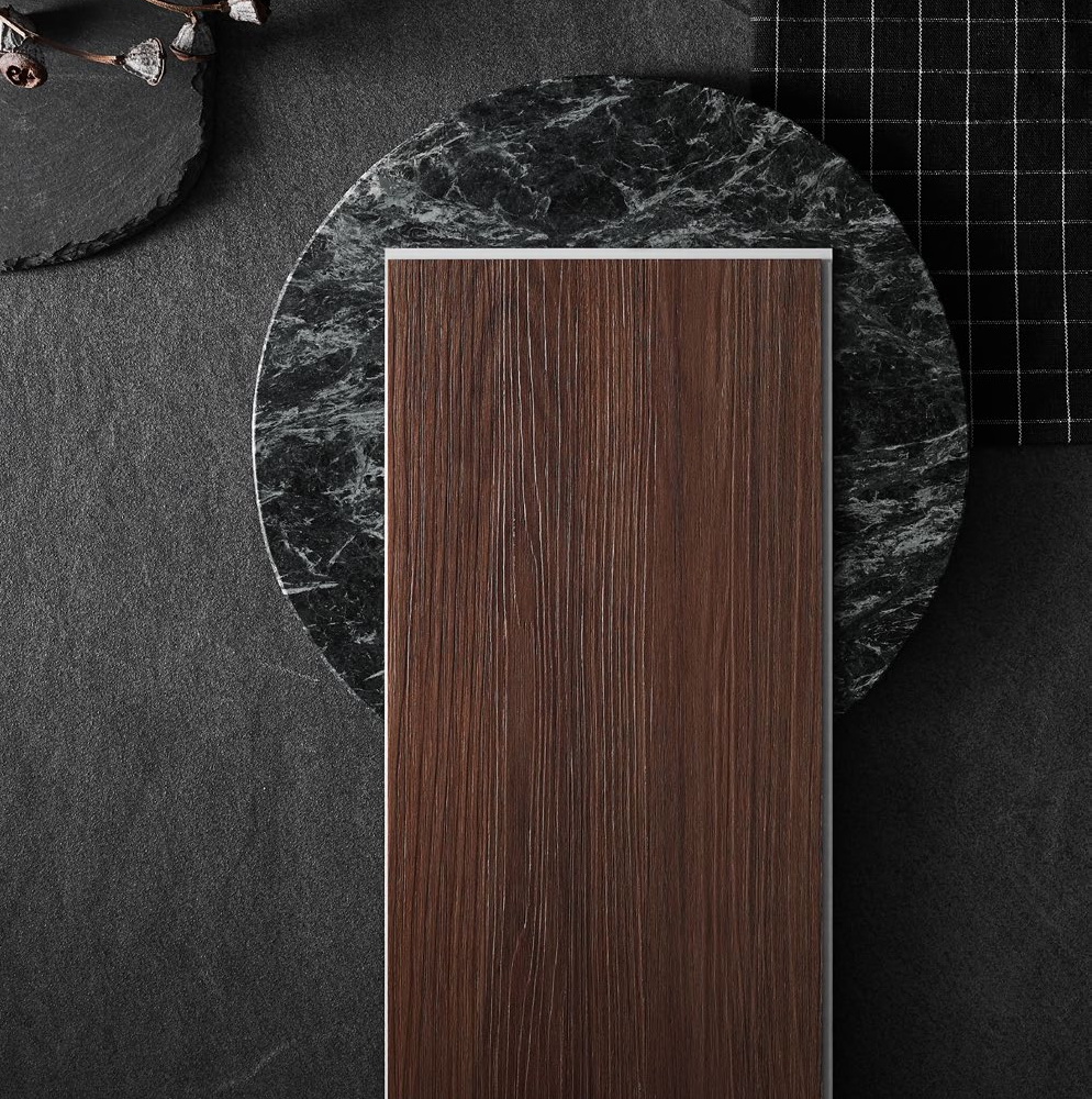 Modern SPC Stone Plastic Composite T&G Floor Tile 4mm PVC Material Easy Installation Indoor Wood Concept Smooth Surface Flooring
