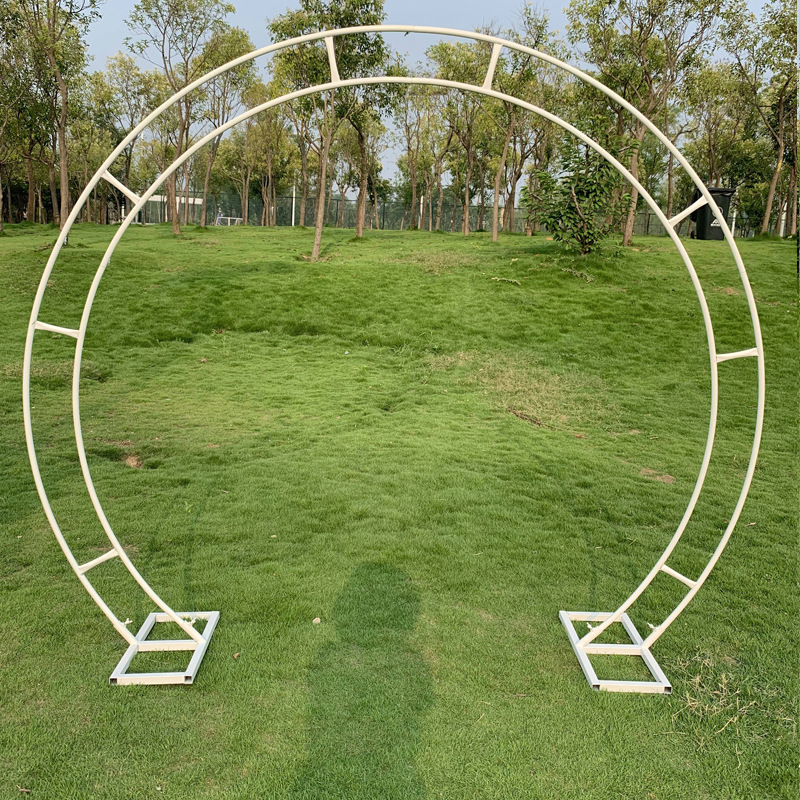 Y-Q042 3.2M Metal Circle Arch Backdrop Round Wedding Balloon Arch Stand For Party Wedding Stage Decoration