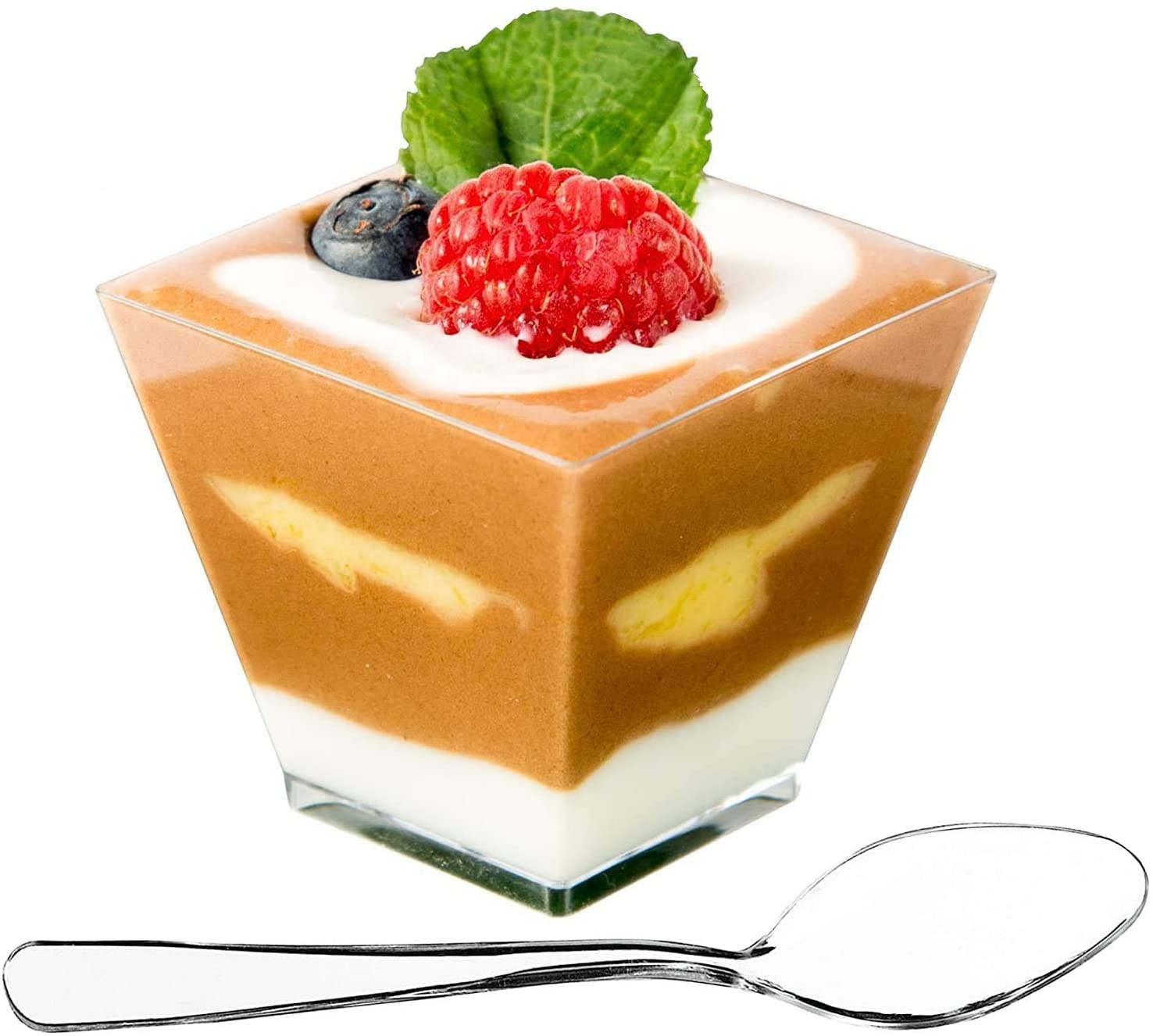 Stackable & Reusable Stylish 2 oz Mini Dessert Cups