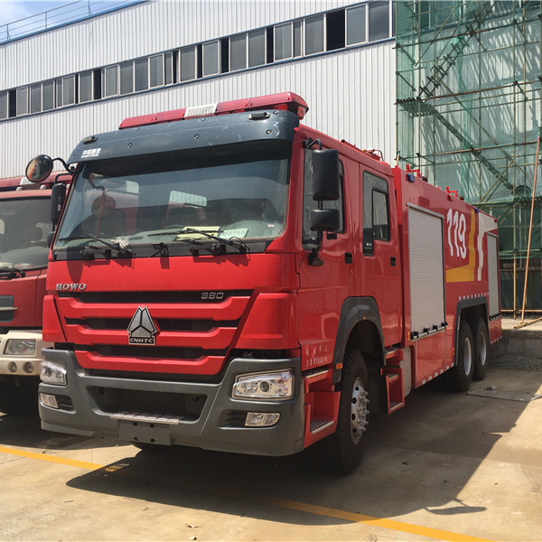 sinotruk fire trucks with double row Cabin