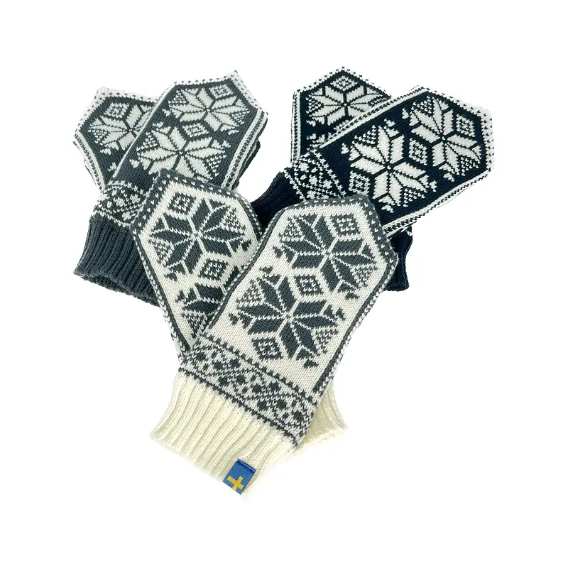 Пользовательские зимние теплые простые мужские женские жаккардовые акриловые волшебные другие спортивные перчатки варежки
