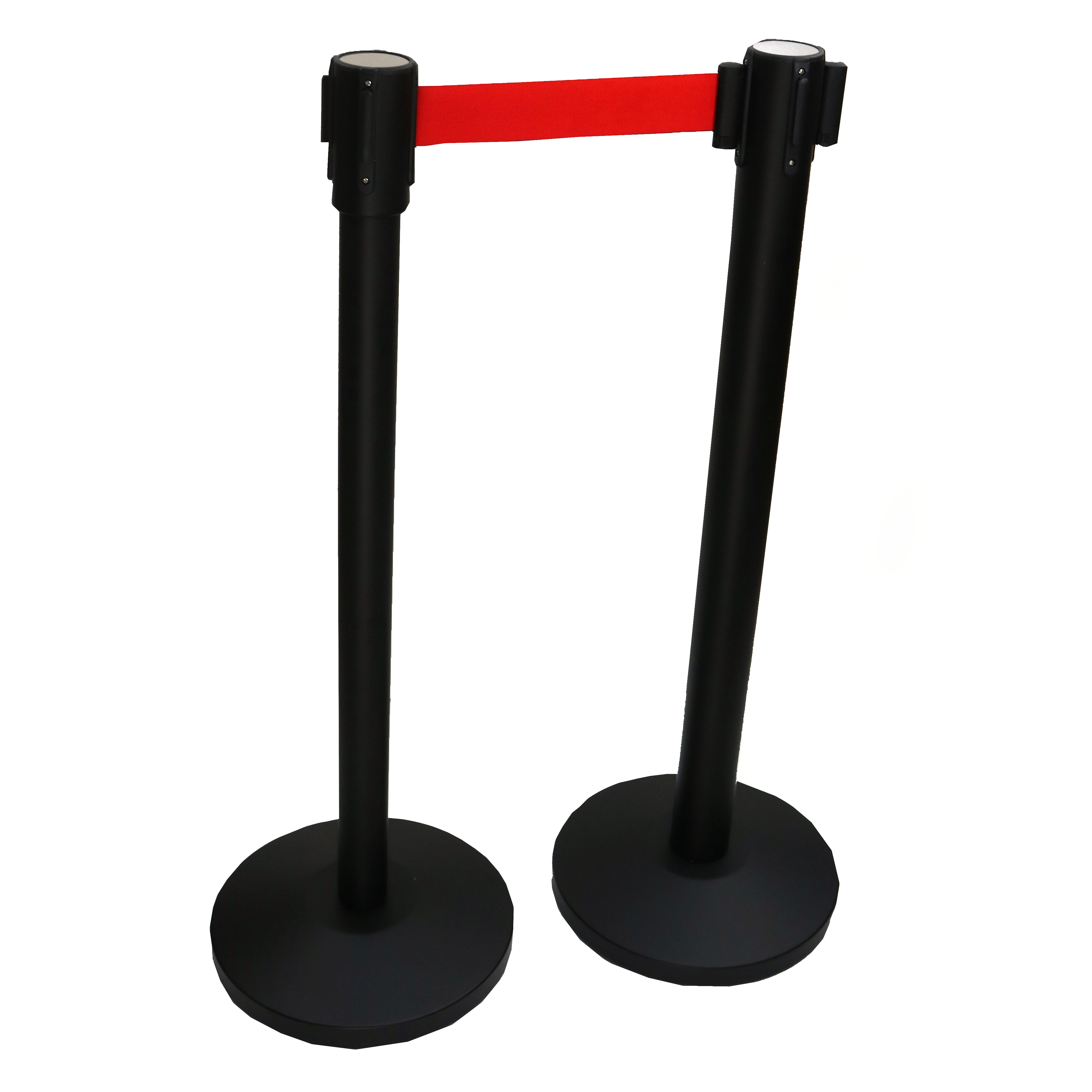 High quality security Retractable Metal Queue Stanchion airport barrier