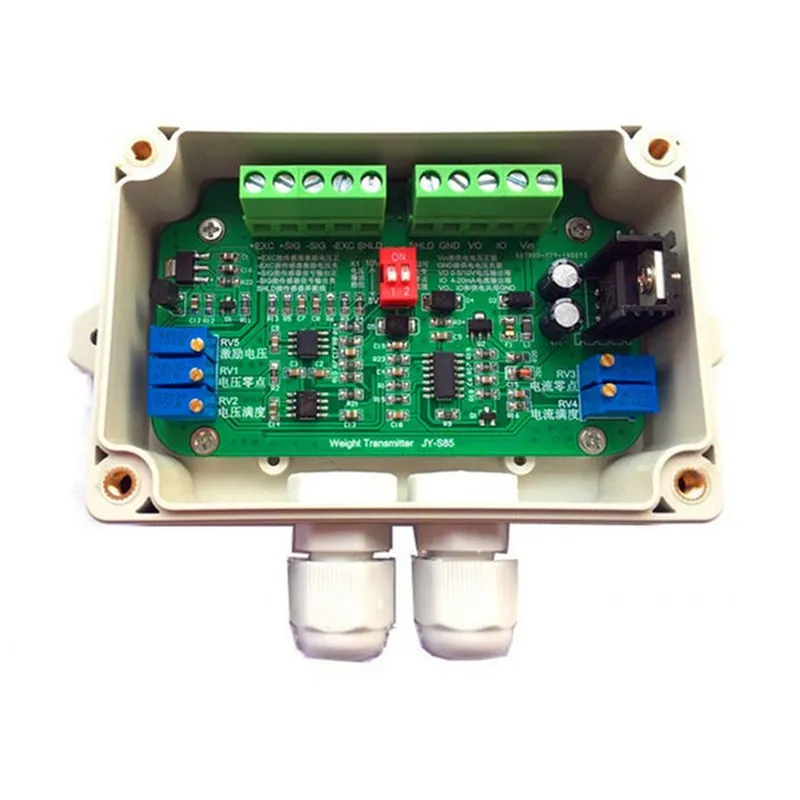 JY-S85 0-10V Weight transmitter weighing sensor amplifier 0-5V voltage 4-20mA current force sensor