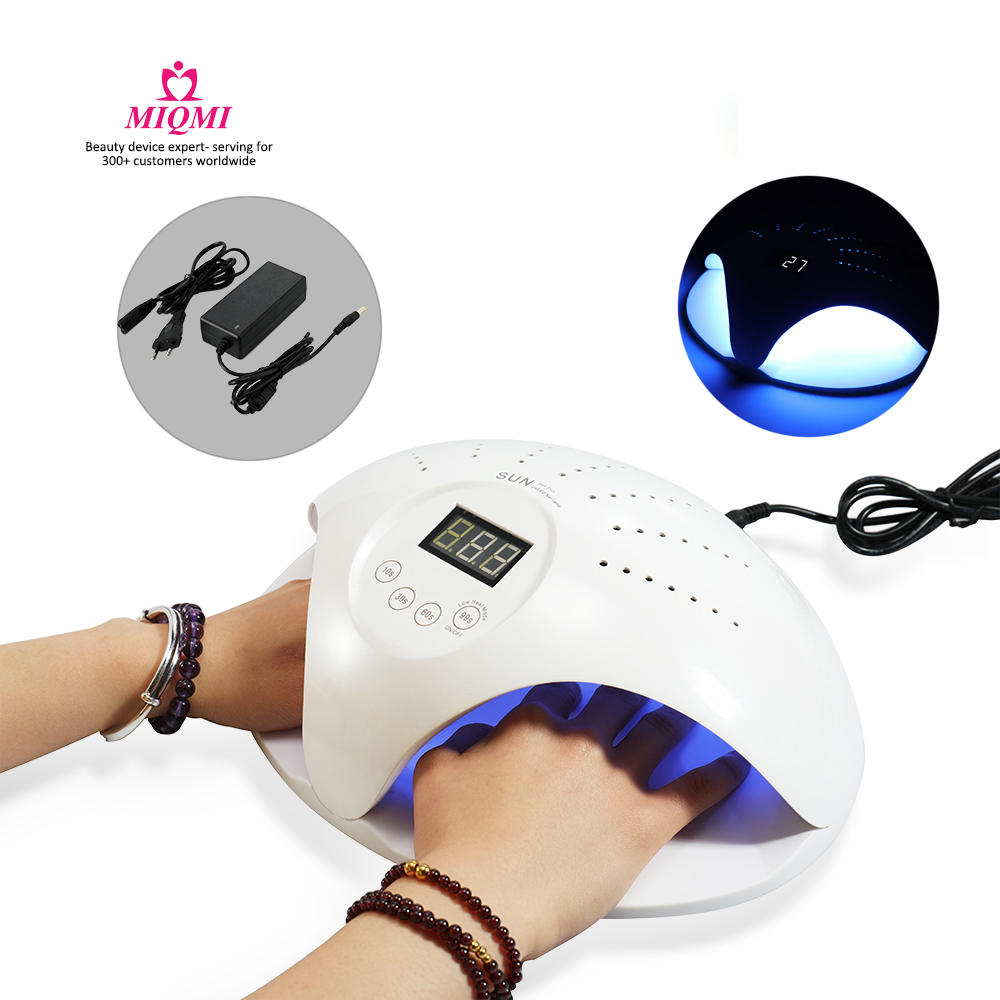 2021 двумя руками naildryer лампа для маникюра 48 Вт Солнечная Светодиодная лампа на гвозде, 30 светодиодов УФ лампа подходит для всех гелей для ногтей сушилка с вентилятором