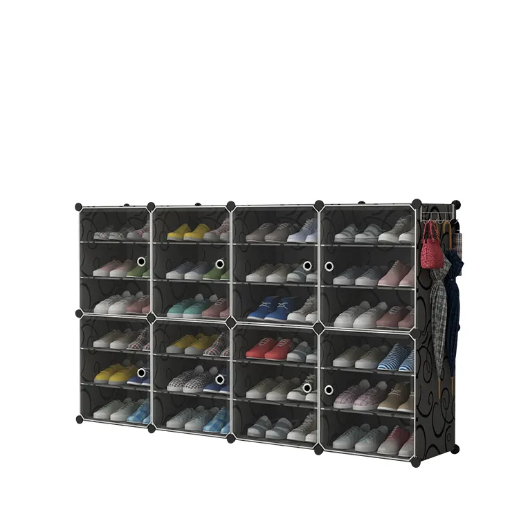 Combination PP panel Shoe Cabinet Storage Shoes Rack Thickened Dustproof Shoe Organizer