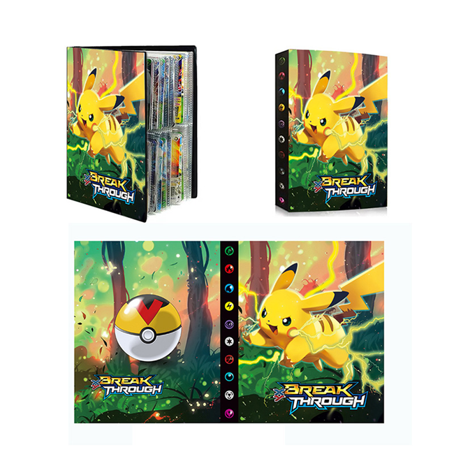 Высококачественные 240 отделений для карт для Пикачу, книга для карт Pokemon