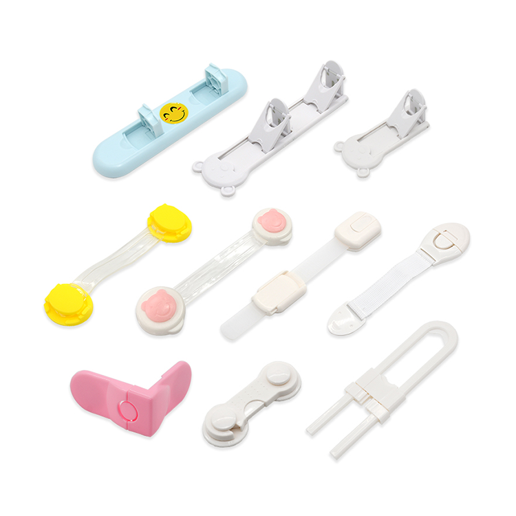 Factory direct supply cabinet door child safety stopper baby plastic secure lock child lock