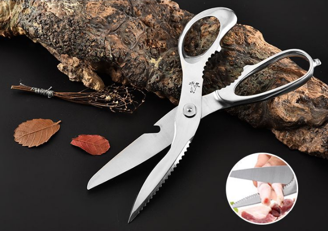 Customized Multifunctional Wooden Kitchen Scissors Kitchen Tools & Gadgets Heavy Duty Kitchen Scissors