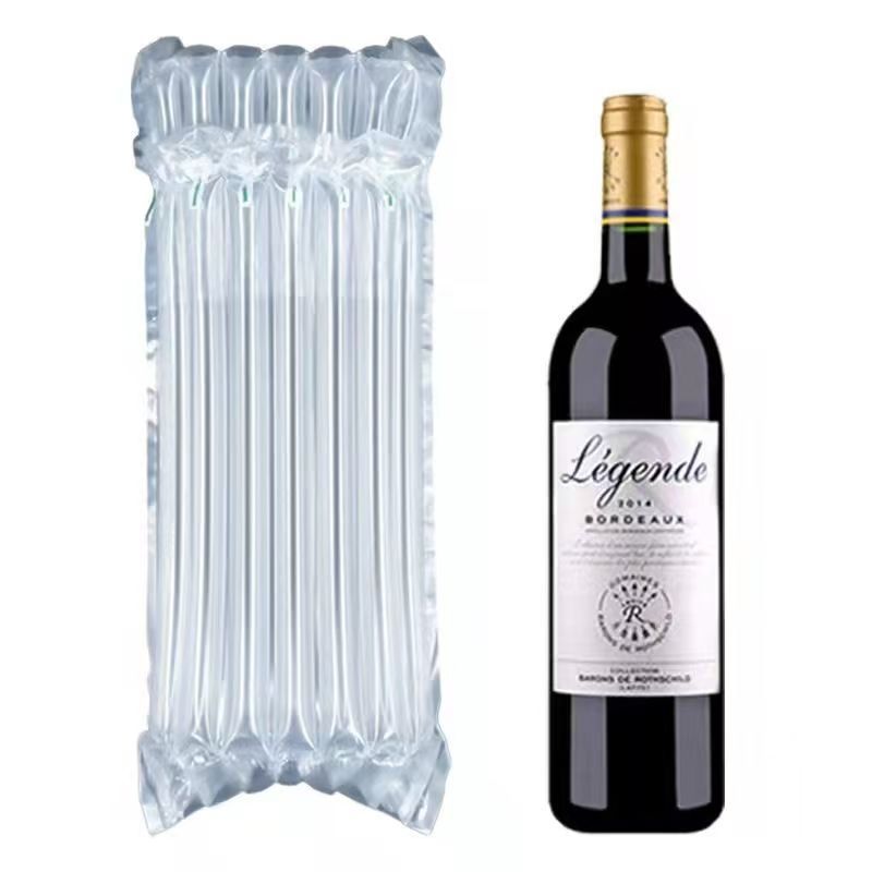Custom eco-friendly durable transport bottle protection plastic inflatable packaging shock-proof air column bag