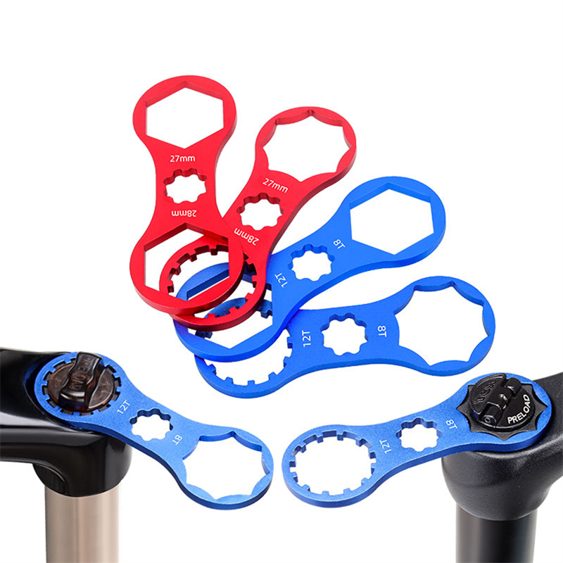 Aluminum Bicycle Front Fork Wrench for Suntour XCM/XCR/XCT/RST Mountain MTB Bike Front Fork CAP Spanner Disassembly Repair Tool