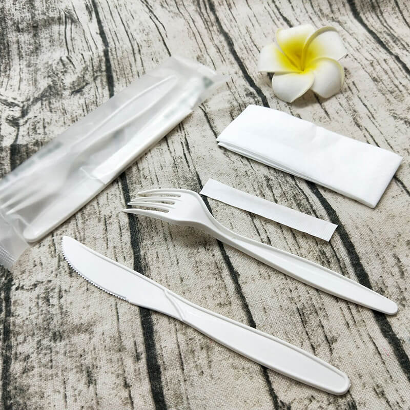 Cornstarch Dish Tableware Set Biodegradable Disposable Forks