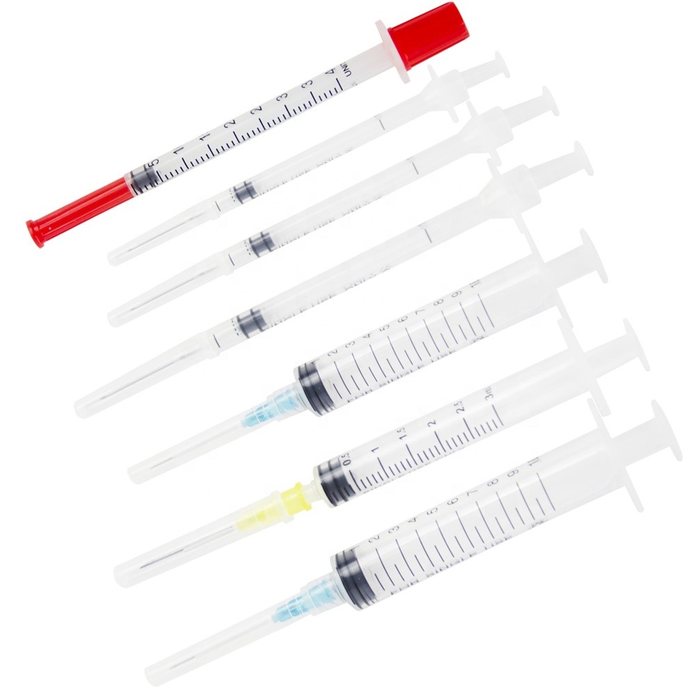 Медицинский стерильный медицинский шприц с сертификатом CE, шприц Luer Lock Luer Slip Syringes для одноразового использования с подкожной иглой bd 1 мл