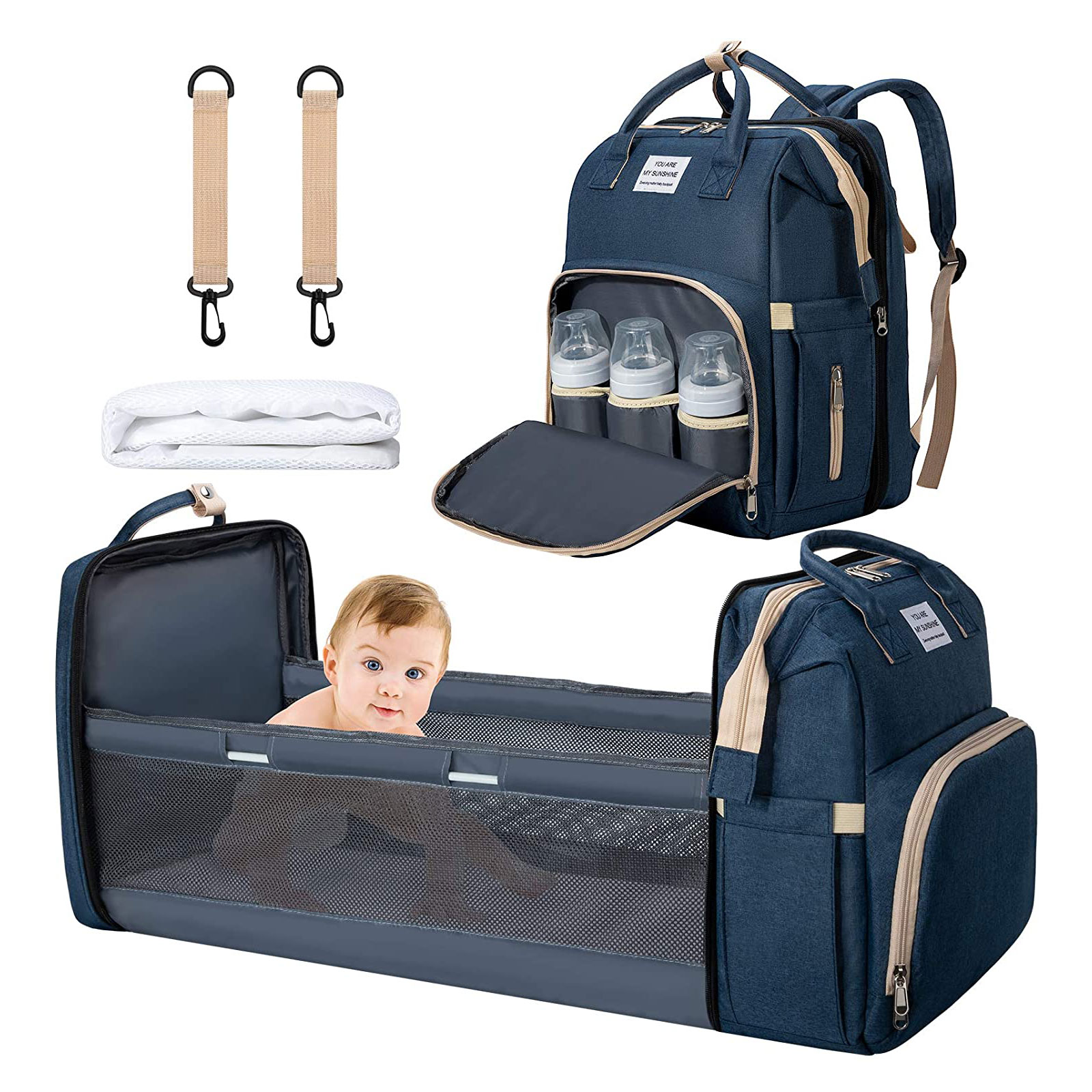 Baby Mummy Backpack Bag Foldable Diaper Bag Baby Mochilas Travel Diaper Bag For Mothers Mummy nappy back pack