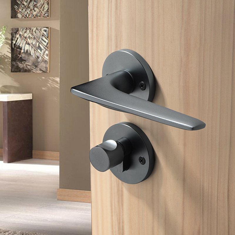 Competitive good quality aluminum alloy anodizing portable door handle lock for wood door