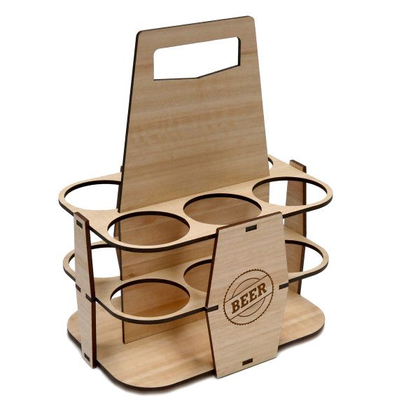 custom wood Wine box beer racks vector cut file CNC svg vector file laser cut DXF CDR gift wine crate packaging boxes