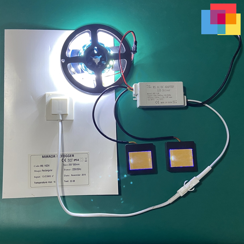 Led smart mirror dimmer 12V defogger sensor control with power supply driver 110V 220V anti-fog touch sensor switch