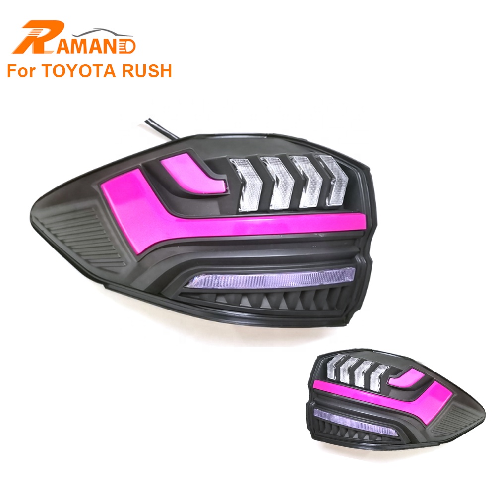 New Design Rose Pink Color Tail Light For Toyota Rush or Perodua Aruz Auto lighting system Black Frame