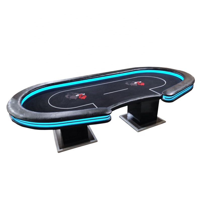 112 inch Customized Poker Table With LED Lamps
