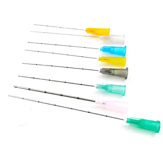 best sellers micro cannula 25G50mm for Korea Replengen hyaluronic acid fillers injection
