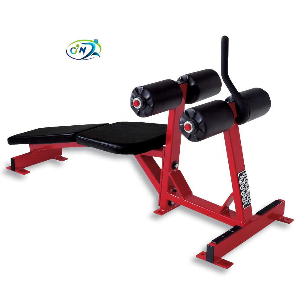 Gym & Commercial оборудование для фитнеса Hammer Strength plate loaded Decline Брюшная скамья