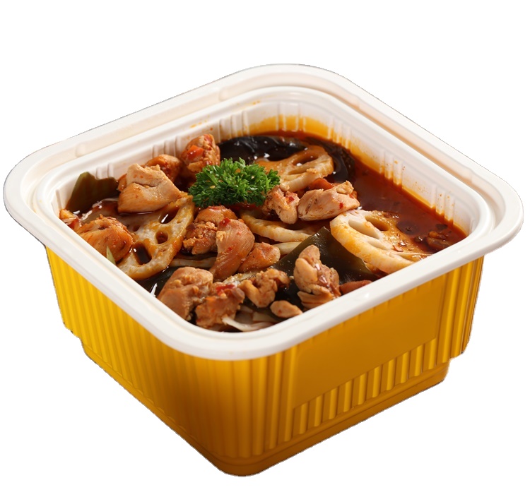 Горячая продажа популярное куриное мясо самонагревающийся горячий горшок мгновенная еда