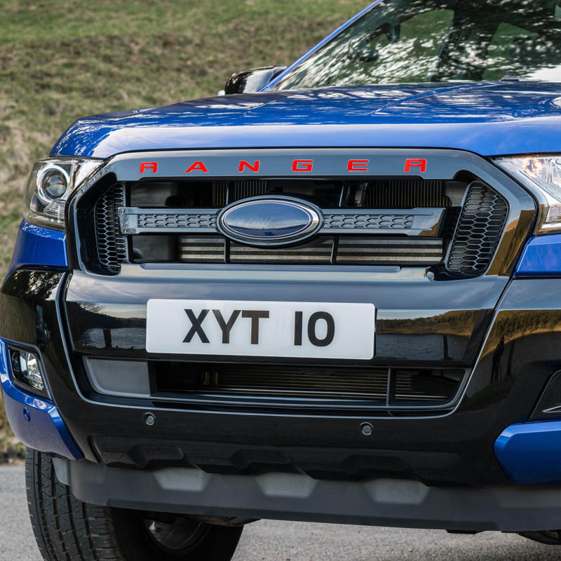 Решетчатая решетка, логотип, буква для Ford Ranger, размер RANGER, ABS, автомобильная наклейка, аксессуары