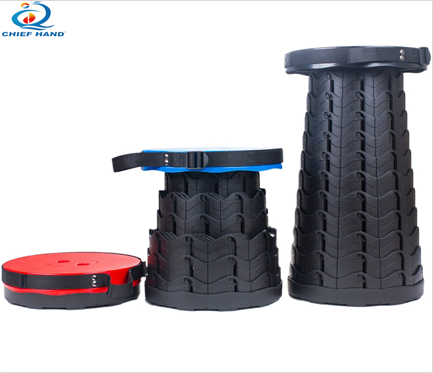 The latest design of e-commerce platform is hot Plastic Folding Stool for Camping Adults Kids Retractable Stool Portable