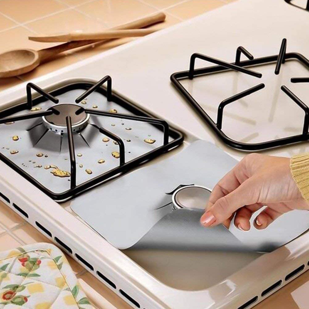Amazon hot sale stove protect gas mat high temperature resistant stove top burner liner cover