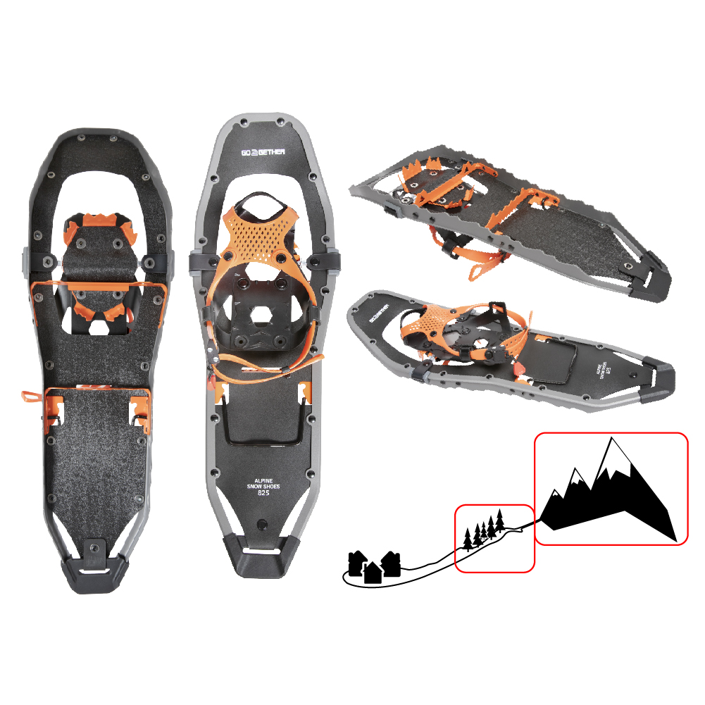 XTAP OEM Wholesale Custom CE HDPE Deck Side Sawtooth Super Easy 1-pulling Binding Snowshoes