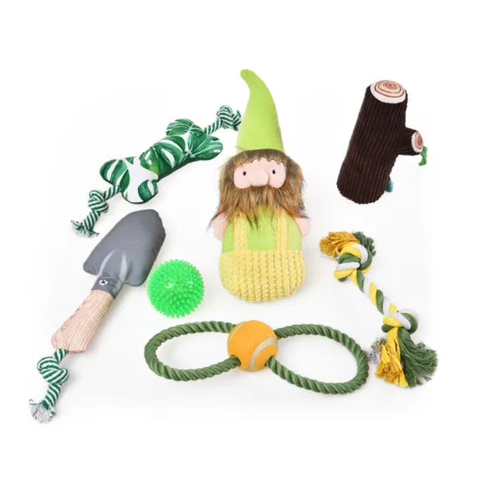 Christmas Theme Customized Dog Toy 7 pcs Set Pet Toys Imported From China