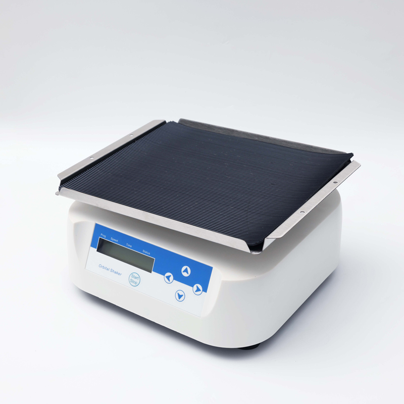 RS-100 Rocker Shaker 10-100rpm Stainless steel pallet and wear-resistant rubber platform