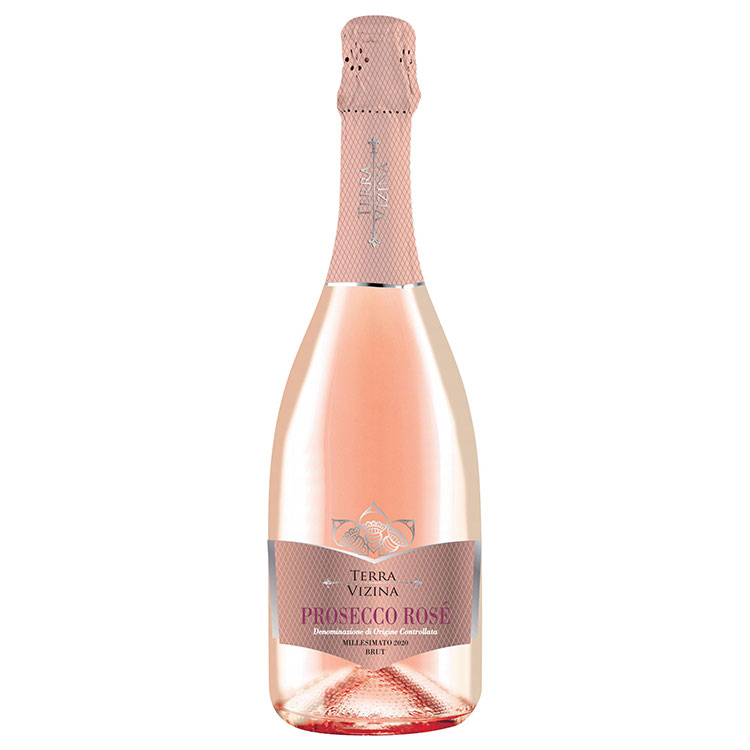 Красное сухие/сухие мелкие розы, красное вино Prosecco Doc Rose Millesimato