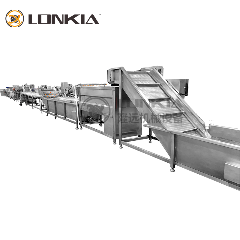 factory price fruit and vegetable washing cleaning processing machine line