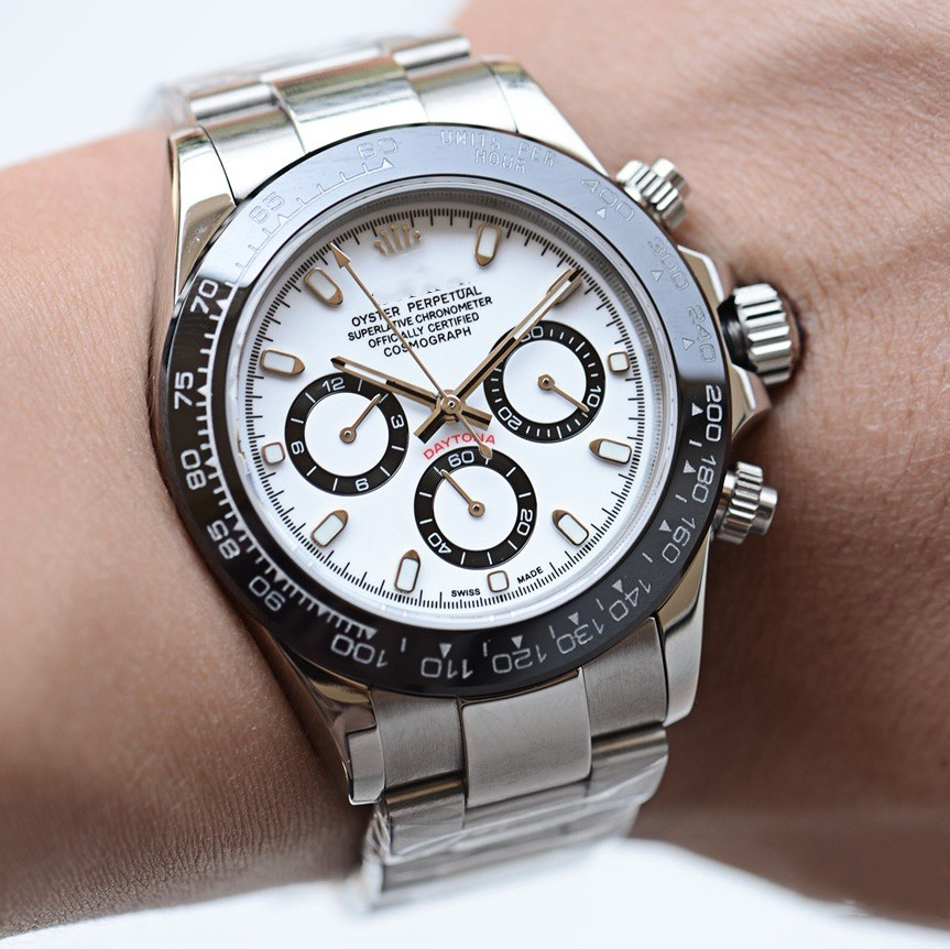 Высококачественные мужские часы Rolexables, Роскошные автоматические часы из нержавеющей стали с ночным видением и сапфировым стеклом Daytona