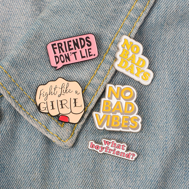 Креативные новые продукты, брошь из серии «Don't Lie No Bad Vibe»