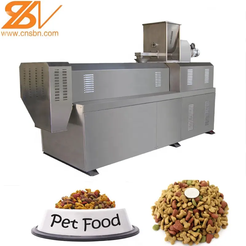 twin screw extruder for snack pet food machine equipment processing line