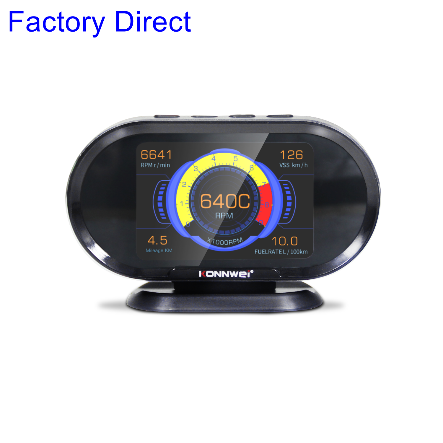 Автомобильный Универсальный цифровой спидометр OBD Guage Head Up Display OBDII диагностический сканер для автомобилей