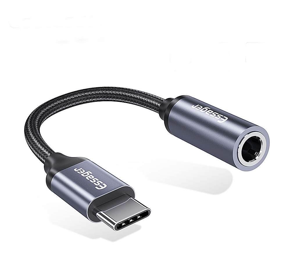 Essager 2021 USB кабель с разъемами типа C и 3,5 мм Женский Разъем для наушников адаптер цифровой аудио разъем адаптер совместим с устройствами Type-C