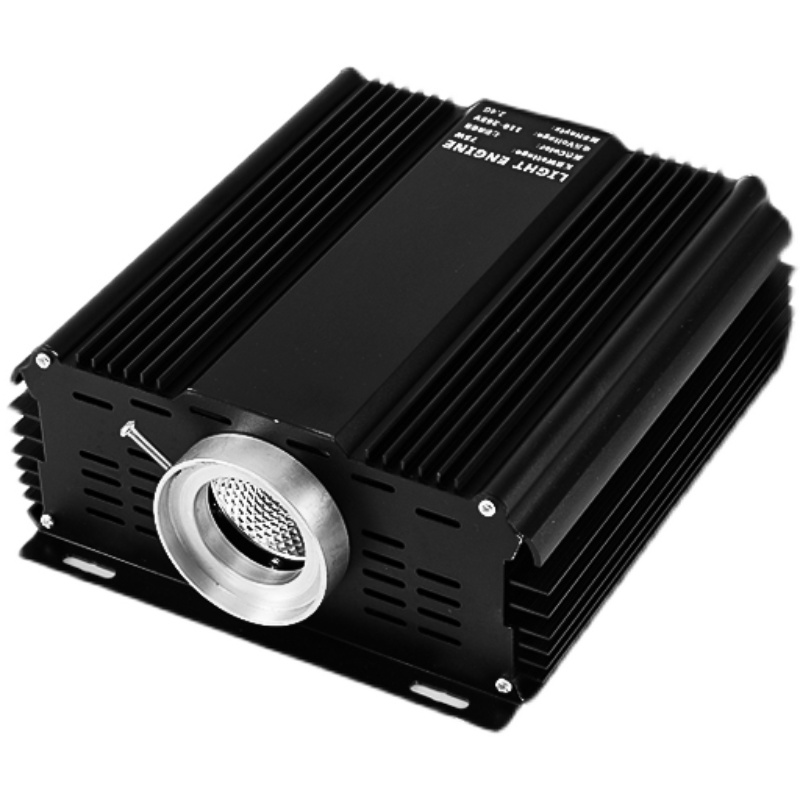 Aluminum flame retardant material controlable led fiber optic light engine