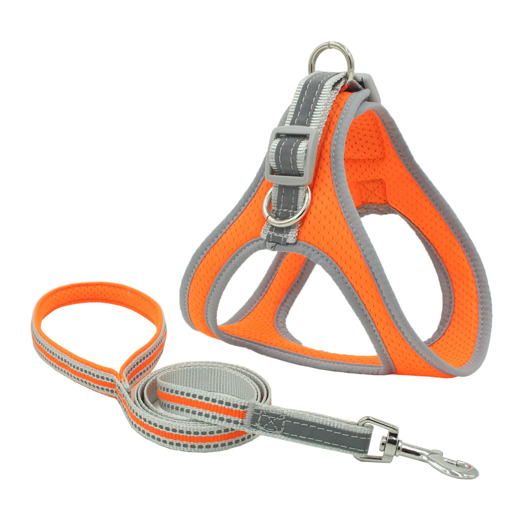 wholesale 2021 designer eco friendly sublimation fashion comfortable reflective dog harness and leash set