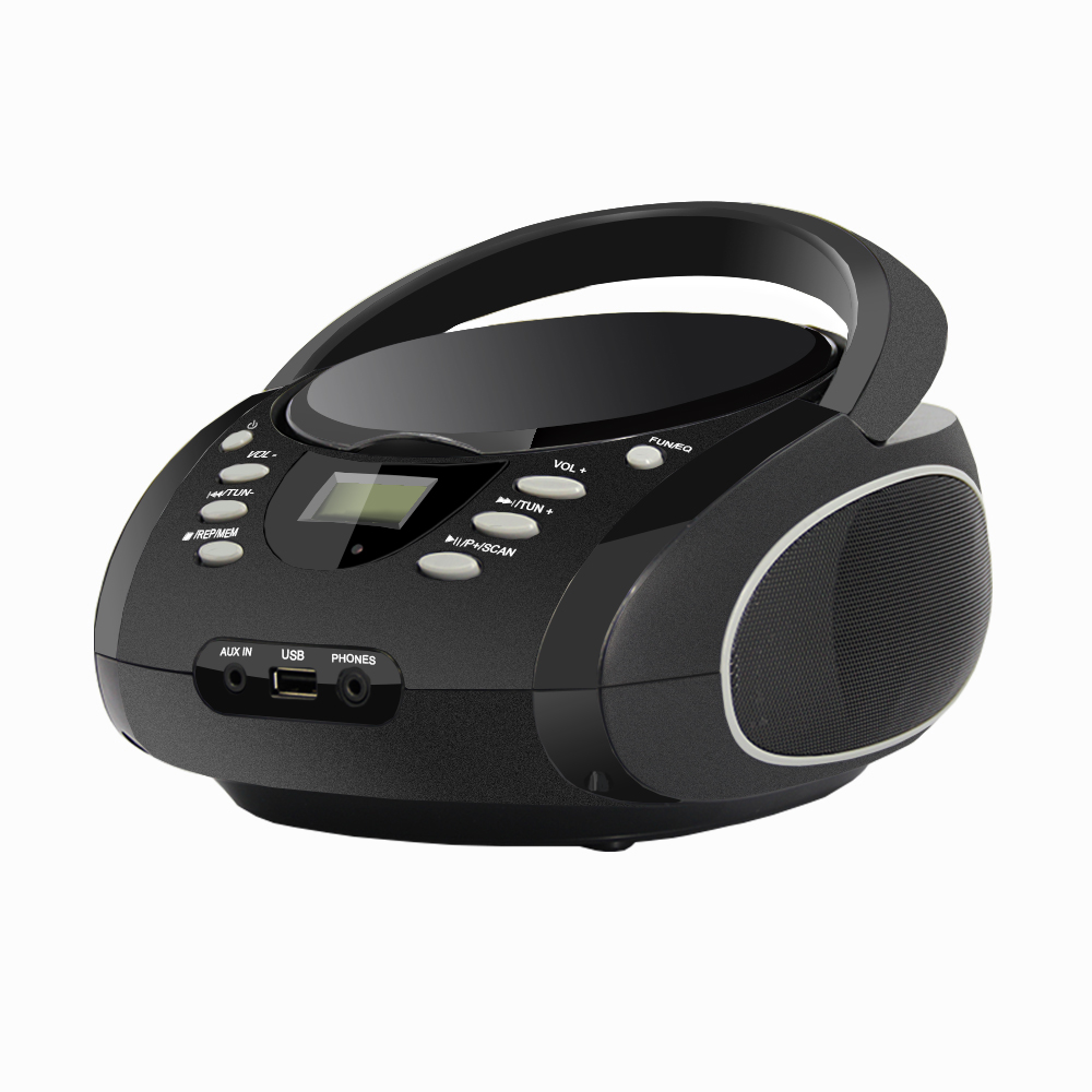 Портативный мини CD Бумбокс с fm-радио и беспроводной технологией BT